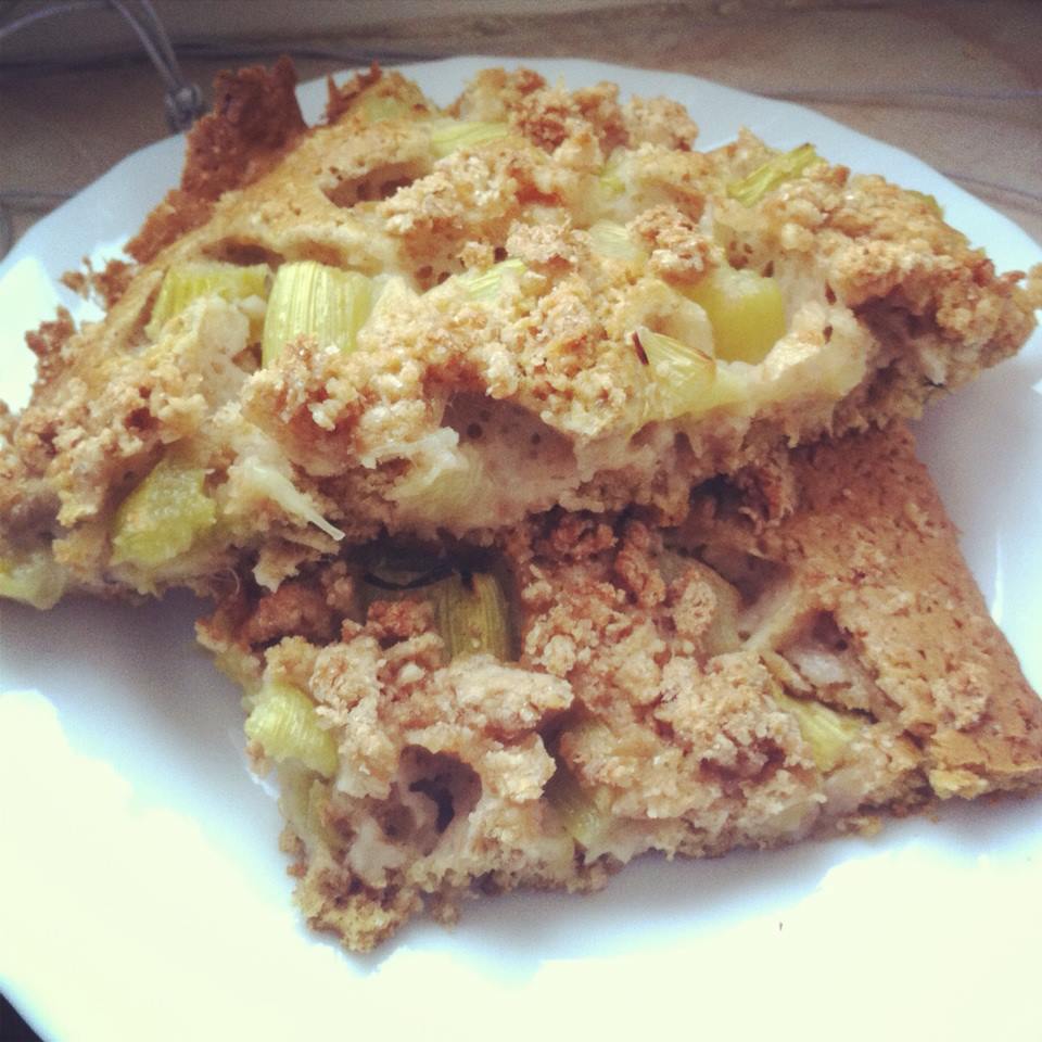 Veganer Rhabarberkuchen